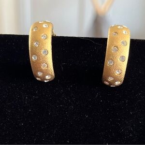 Vintage Swarovski clip on earrings